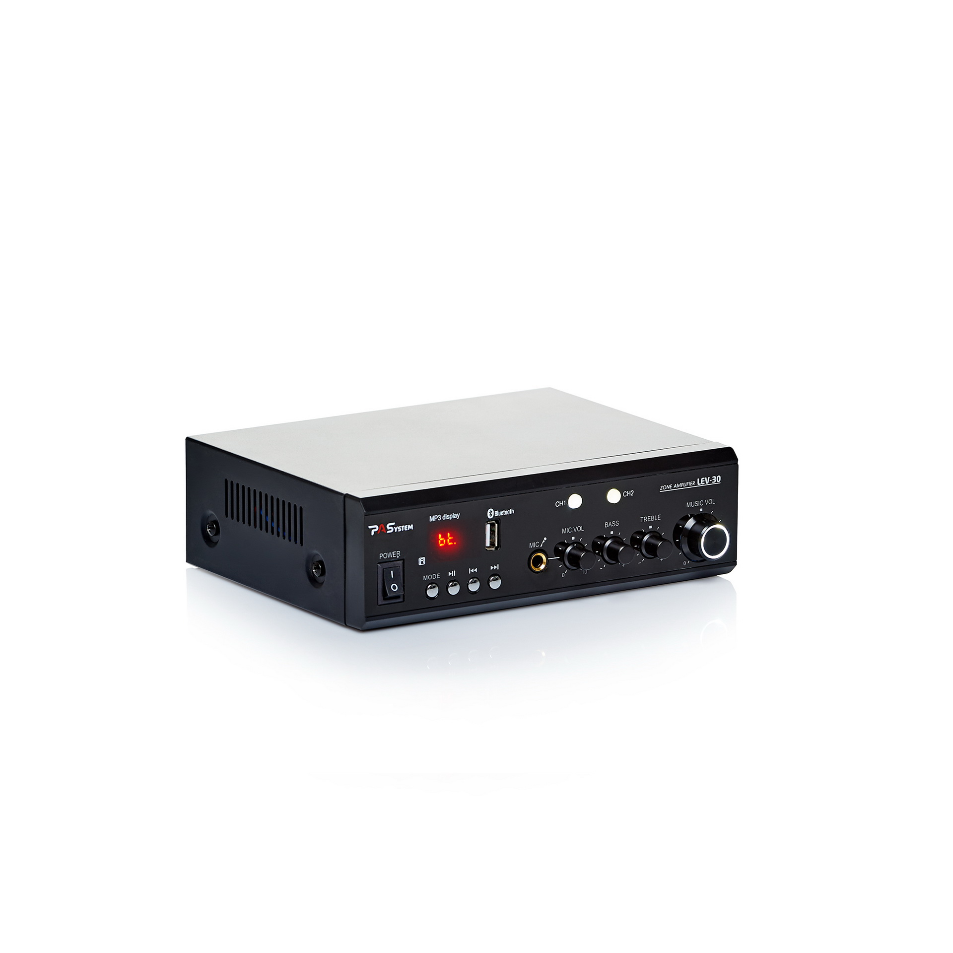 PASystem LEV-30 V2 микшер-усилитель с MP3/FM/Bluetooth трансформаторный  купить недорого с доставкой