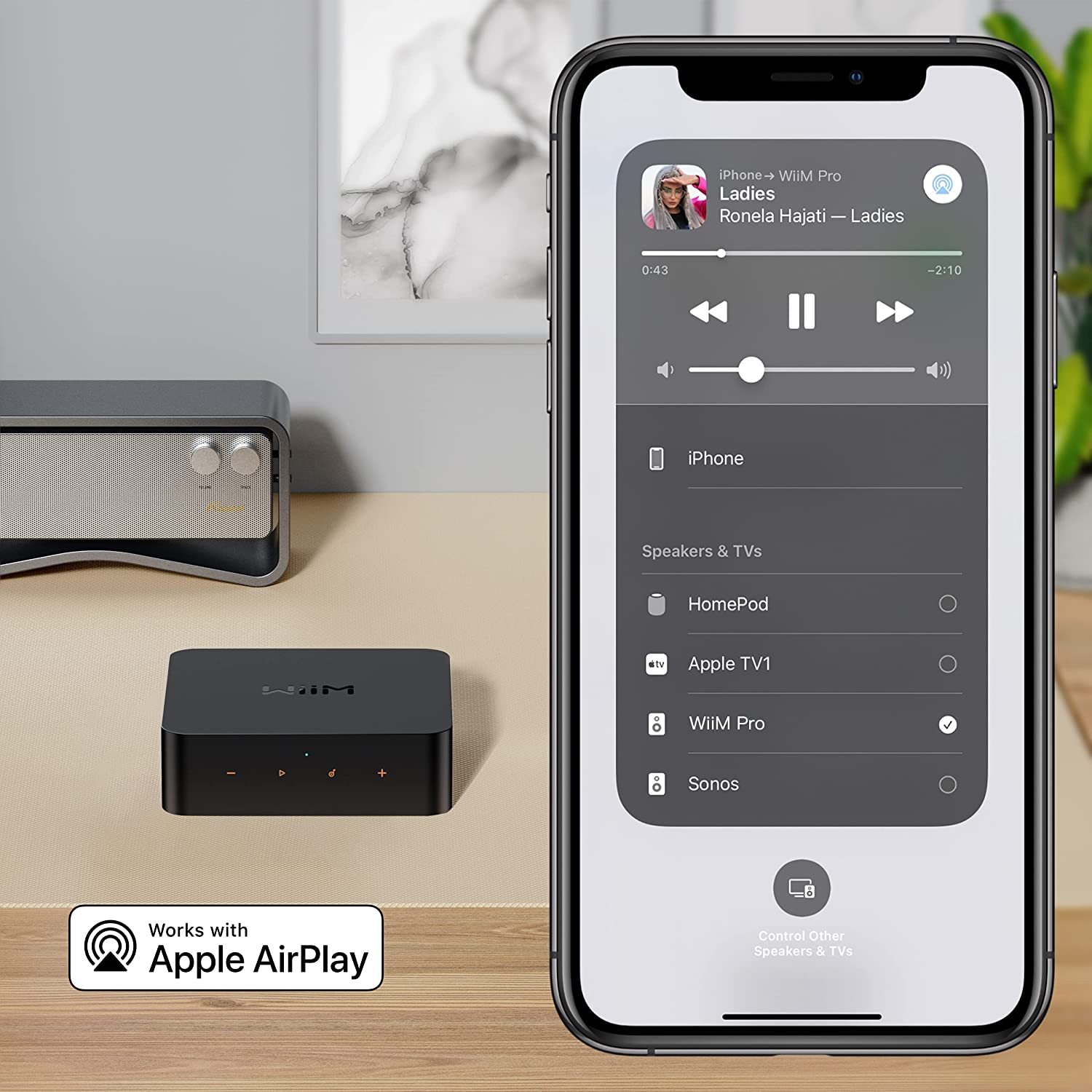 Купить WiiM Pro Multi-Room Hi-Fi музыкальный плеер с AirPlay II и Bluetooth  5.1 по цене 22999 руб. в интернет-магазине 5kolonok.ru